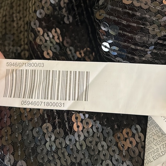 NWT RARE Zara Collection Black Sequin Embroidered Oaxacan Style Mini Dress - M - Picture 13 of 14